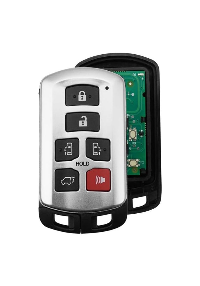 QAGGUM 6 Button Remote Key Fob for Toyota Sienna (2011-2020) - Keyless Entry Remote Control - Image 1