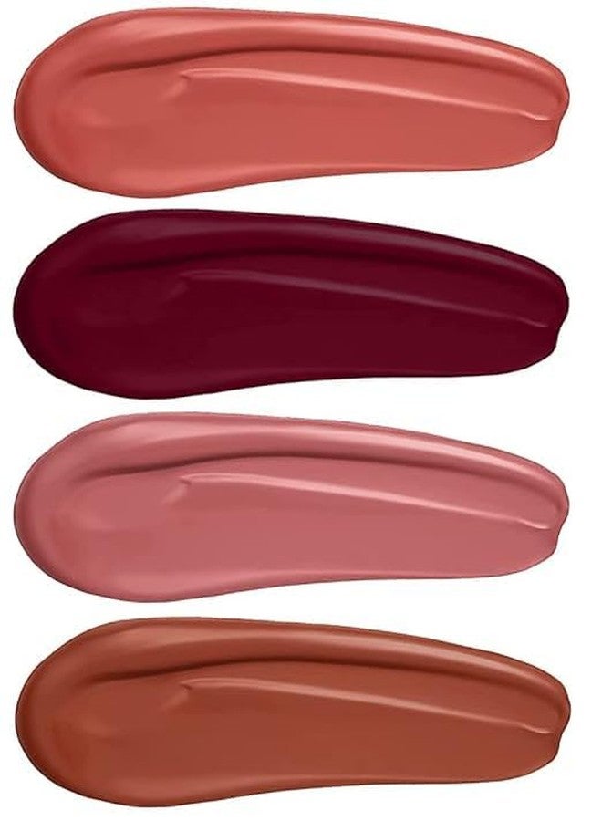 SUNISA Professional Beauty Liquid Lipstick Super Stay Matte Finish Lipsticks, Combo Pack, Set of 4 Mini Lipsticks - New Nude Edition - Image 1