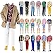 E-TING ETING Trench Coat Pack 5 Sets Fashion Casual Wear Clothes Outfit for boy Doll 1 Set Khaki Long Jacket Overcoat 3 Sets Casual Wear Clothes 1pc Swim Trunks - Image 2