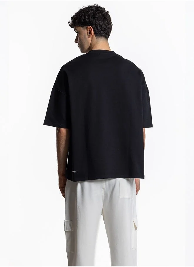 شايبس تيشيرت مطبوع بشعار