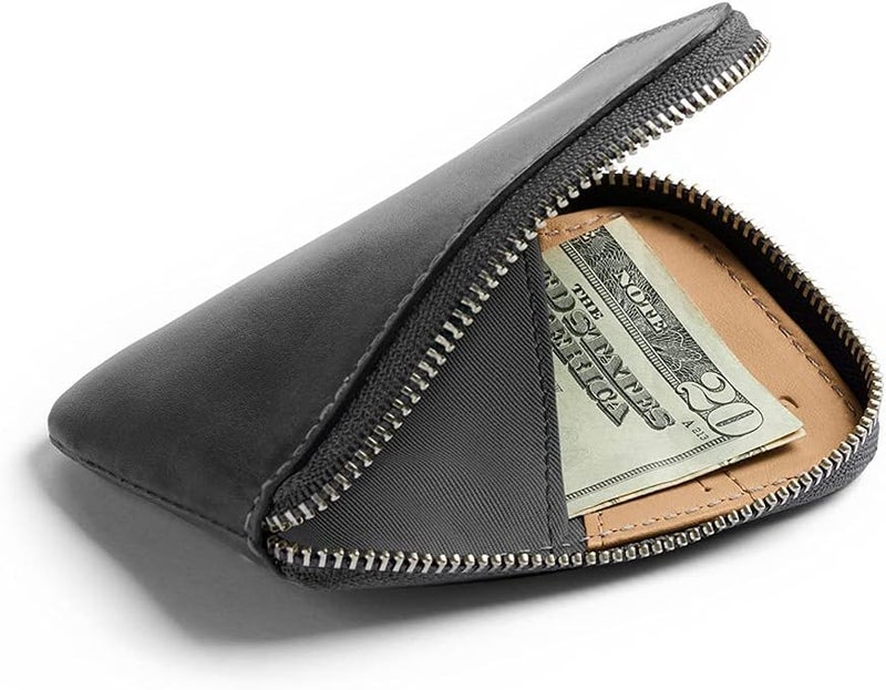 بيل روي محفظة جيب بطاقات جلدية من Bellroy (الحد الأقصى 15 بطاقة وتذكرة) - فحمي كوبالت - Image 2