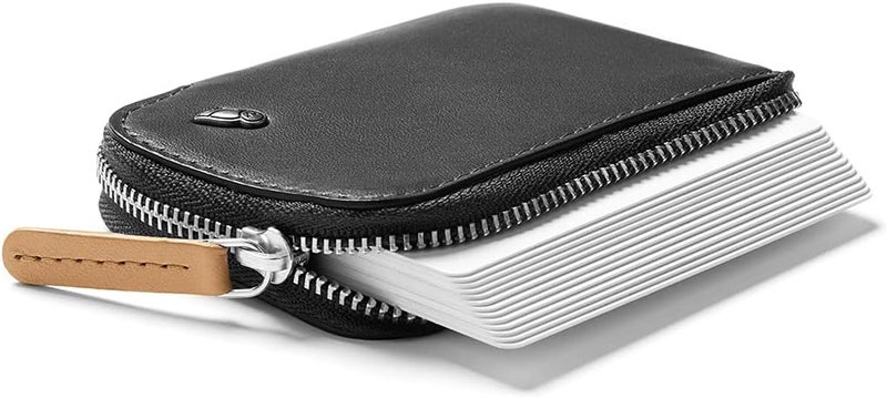 بيل روي محفظة جيب بطاقات جلدية من Bellroy (الحد الأقصى 15 بطاقة وتذكرة) - فحمي كوبالت - Image 4