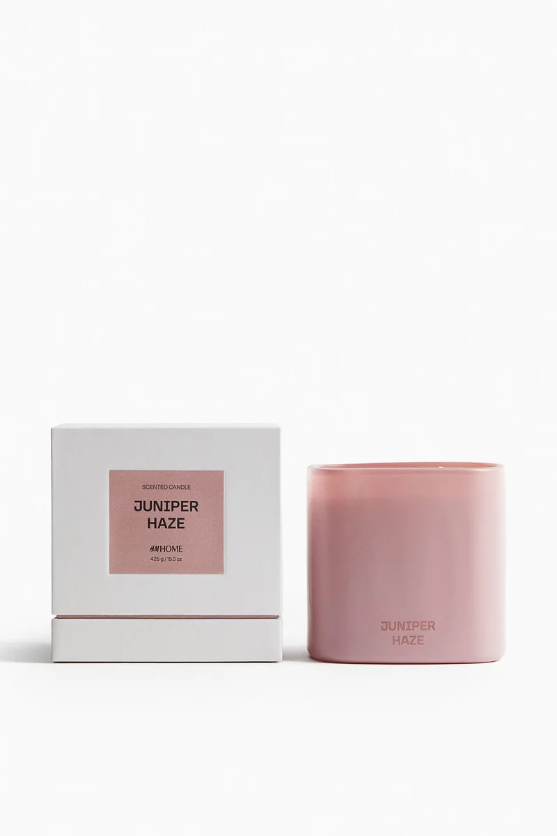 H&M Large scented candle in glass holder