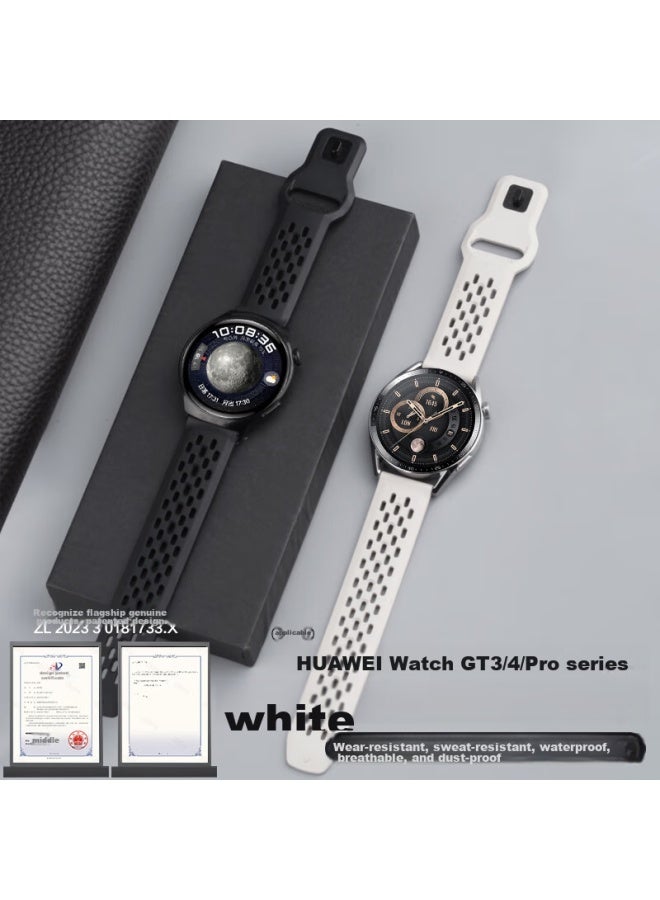 Watchbond Compatible With Huawei Watch Gt4/gt5 Strap, Fkm Fluoroelastomer Breathable Wristband, Universal For Watch4pro, Watch4/3, Smart Sports Gt3/2, Men's And Women's Gt5pro Watch Strap - Image 2