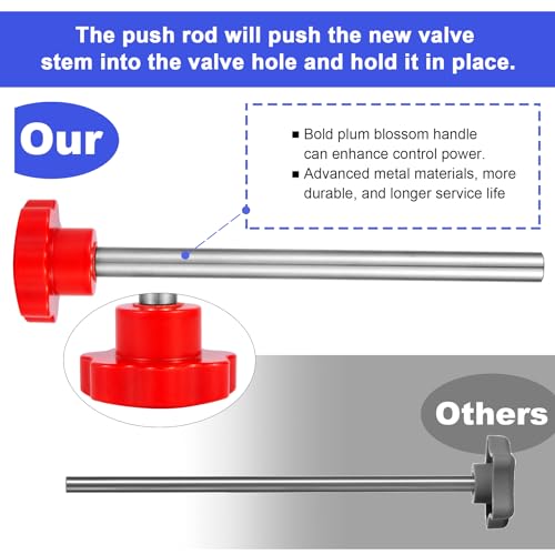Richcat Quick Change Tire Valve Tool Kit,Tire Valve Stem Core Quickly Replacement Tool Kit,Perfect Tool for Replacing Leaky Valves in Cars,ATVs,Trucks,Motorcycles, etc.with TR413/414 Valve,4-Way Valve Tool - Image 5