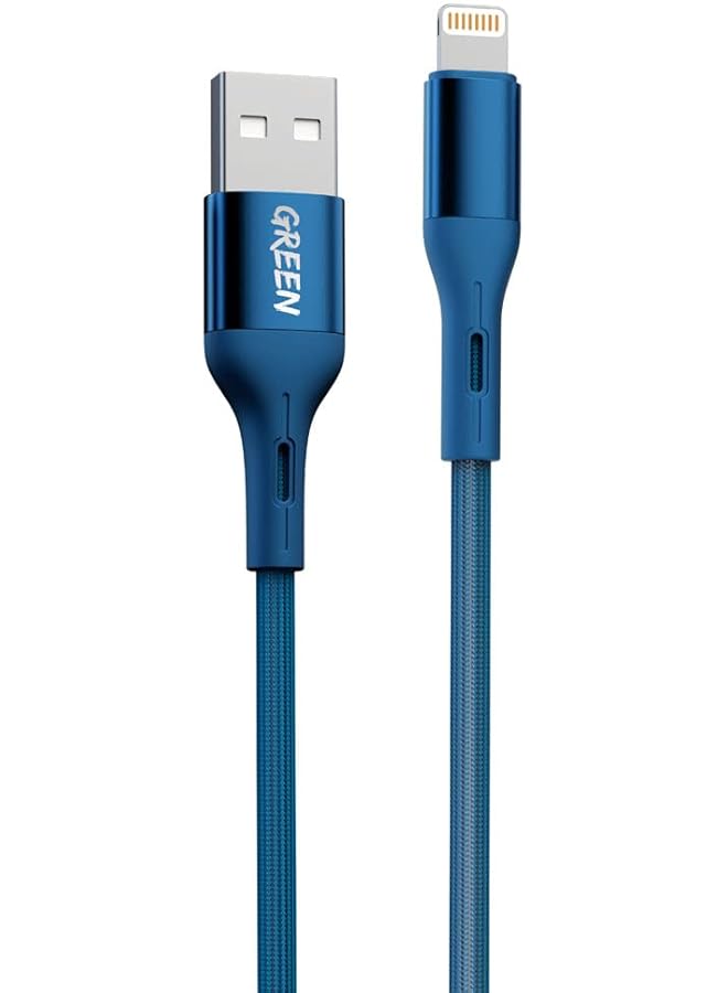 GREEN LION Braided Lightning Cable 1.2M 2A Blue