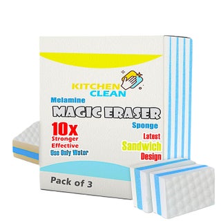 Kitchen Clean Magic Cleaning Sponge Multipurpose Clean Sponge Magic Eraser for Wall Dash Boards Switch Boards Taps Wall Stain Remover Glass Shoes Sneakers Cleaning Sponge Pack of 3 - pzsku/ZB36A1336492A3AAB17ABZ/45/1746633805/b2e40572-a020-4c5a-9a37-1a391b42c8b1
