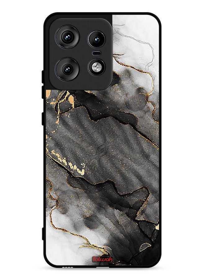 Tolwak Motorola Edge 50 Pro 5G Protective Case Cover Glitter Marble - Image 1