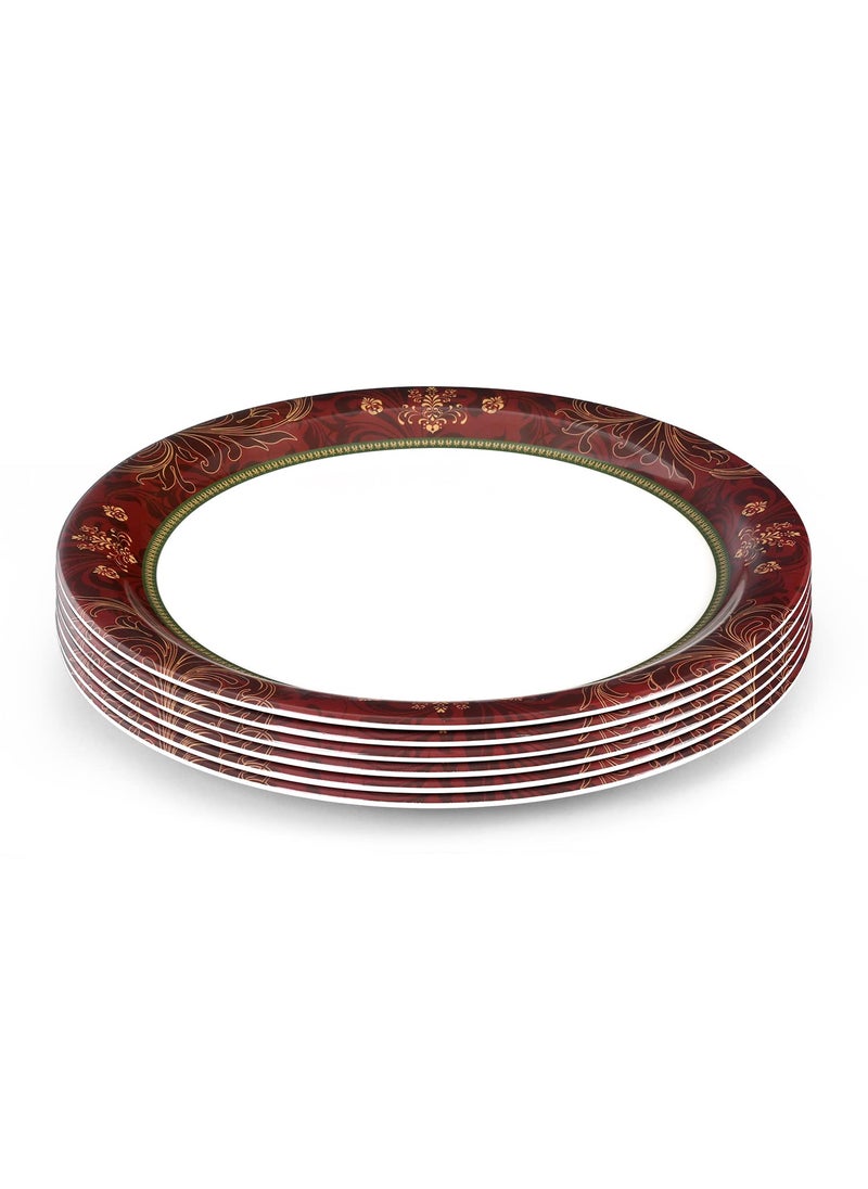 Superware Superware | Pure Melamine | Small Plate Set – Ornamental 7.5” (6 nos.) | Stain Free, Glazed Finish  - Image 2