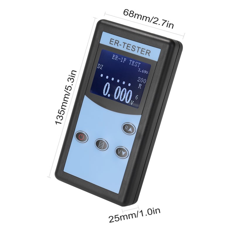 0.01mΩ~200Ω Battery Internal Resistance Tester Four-wire Battery Voltage Resistance Testing Tool Lithium Nickel Hydrogen Phosphate Lithium Button Battery Handheld Portable Battery Internal Resistance - Image 3