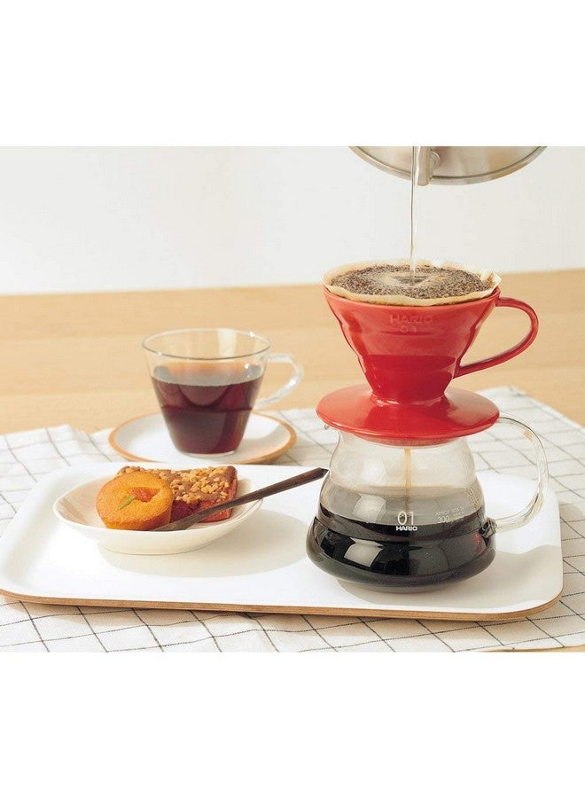 Hario V60 Plastic Coffee Dripper (Size 02, Red) - Image 3