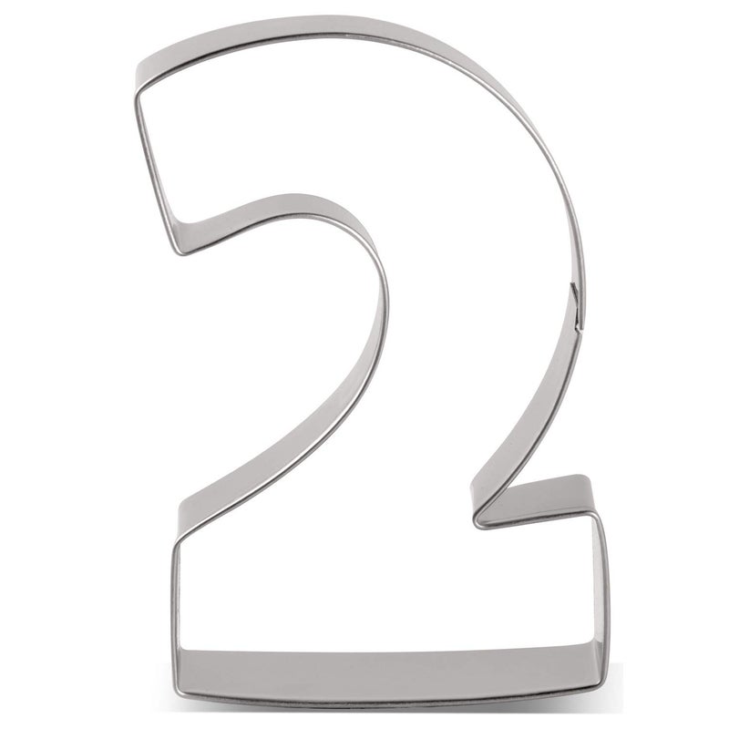 LILIAO LILIAO Number 2 Cookie Fondant Biscuit Cutter for Birthday/Anniversary/Special Day - 2.4 x 3.6 inches - Stainless Steel - Image 5
