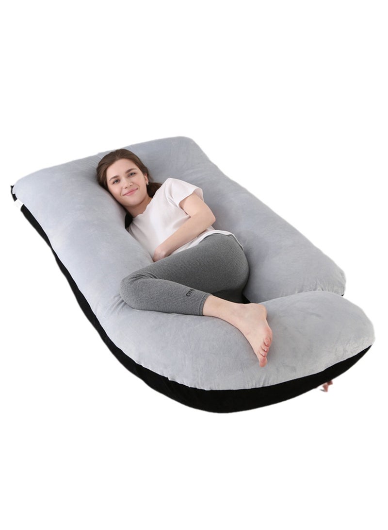 Crystal Velvet Maternity Pillow Maternity Belly Support Pillow Core Side Sleeping Pillow Waist Support Pillow - Image 1