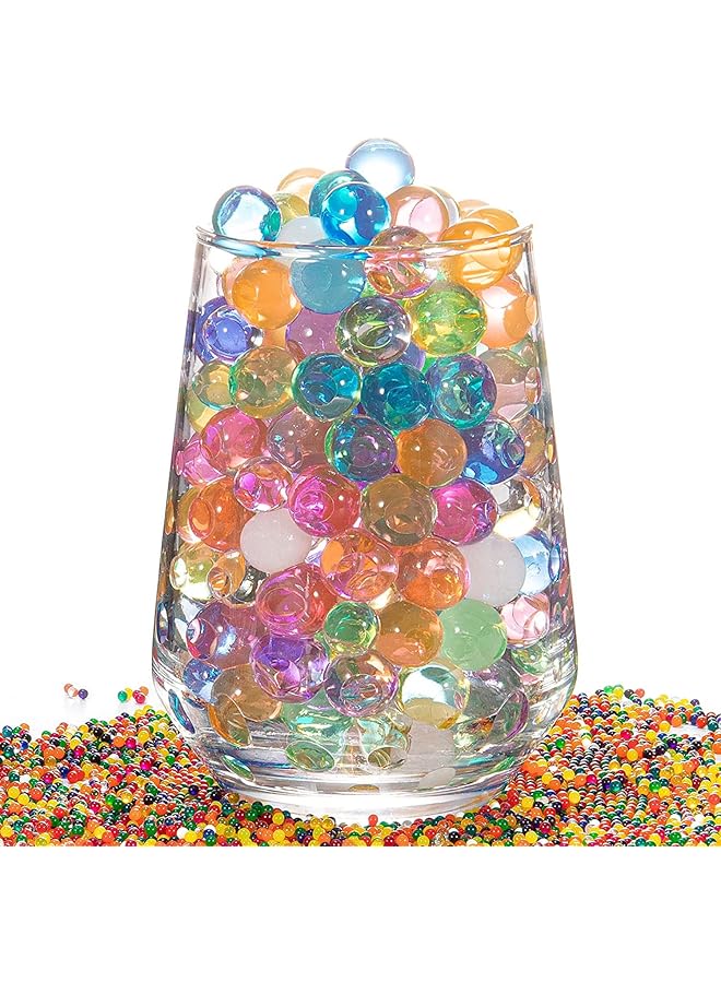 The Bros Clear Water Gel Jelly Beads, Soilless Cultivation Substrate, Crystal mud, for Floral Arrangement, Vase Filler, Wedding Centerpiece, Festive Floral Decoration Flower (multicolor 20000 granules) - Image 1