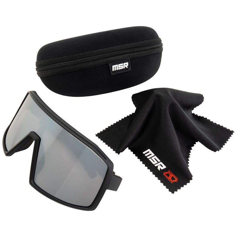 MSR Riot Sport Sunglasses (Riot, Matte Black/Smoke) - Image 3
