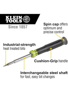 Klein Tools 32314 Electronic Screwdriver 14 Inch 1 With 8 Precision Tips Slotted Phillips And Tamperproof Torx Bits 6 Precision Nut Drivers  - Image 2