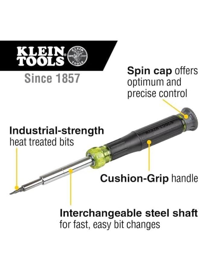 Klein Tools - 32314 Electronic Screwdriver 14 Inch 1 With 8 Precision Tips Slotted Phillips And Tamperproof Torx Bits 6 Precision Nut Drivers - Image 1
