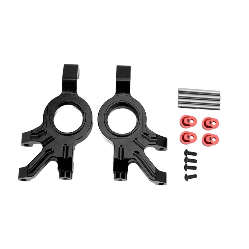 Aluminum Front Steering Hub Knuckle Upgrade for 1/5 RC Car Black - Image 2