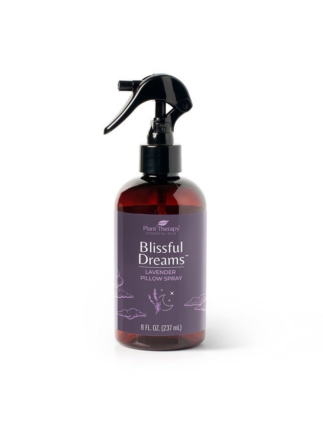 Plant Therapy All Natural Blissful Dreams Lavender Pillow and Linen Spray, Powered by Essential Oils, Aromatherapy Spray, 8 oz - Image 1