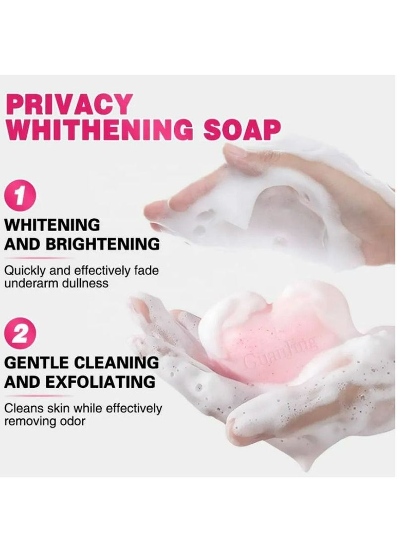 جوانجينج فيتامين C والكولاجين ومستخلص الخوخ يقشر صابون تبييض الخصوصية للعناية الخاصة - Image 4