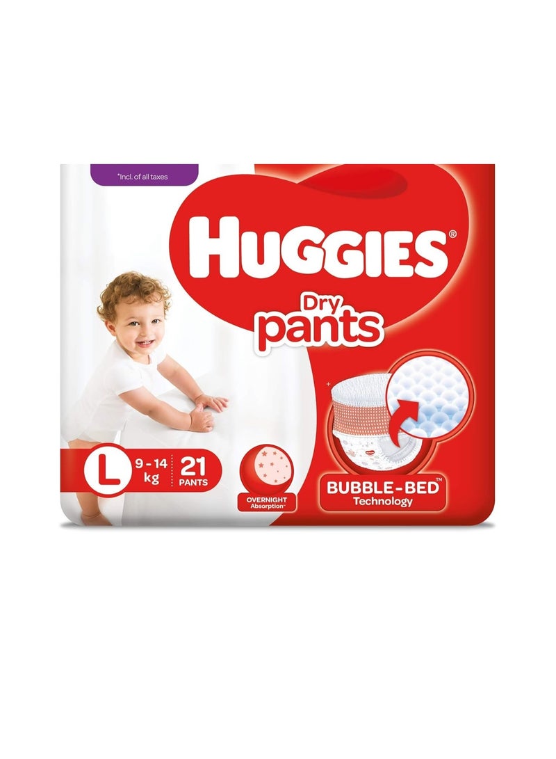 Huggies Dry Pants Large Size Diapers (21 count) - Image 1