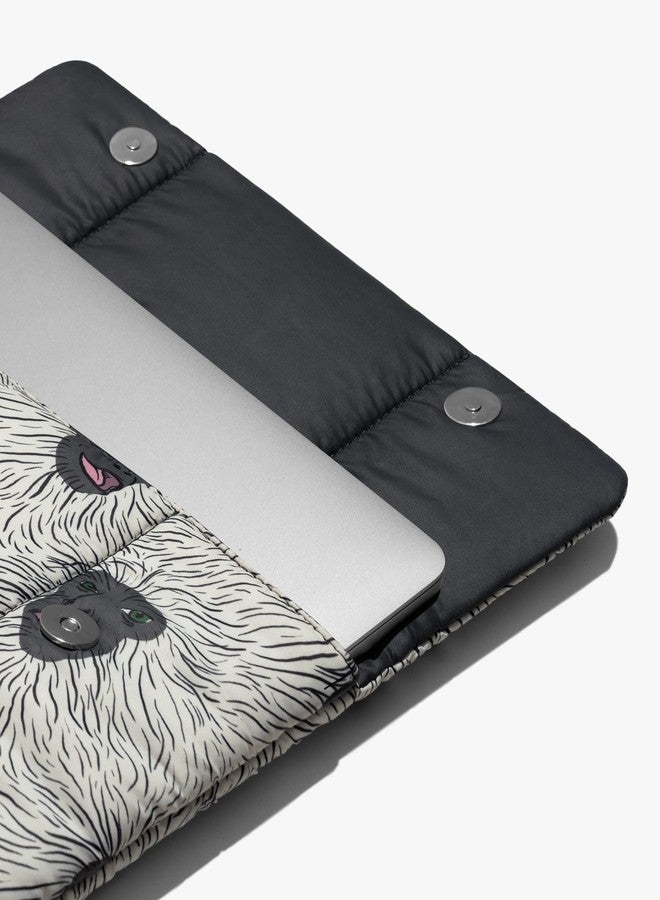 دايلي أوبجيكتز غطاء DailyObjects Siesta لأجهزة الكمبيوتر المحمولة/MacBook Air/Pro مقاس 13-14 بوصة | مصنوع من البوليستر الناعم الملمس والمقاوم للماء | إغلاق آمن بزر | تصميم أنيق ومتين - Image 2