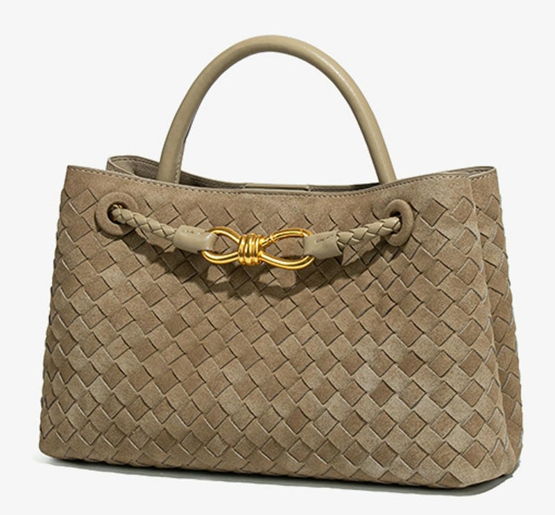 Niction Suede Woven Tote Bag for Women PU Leather Hobo Bags Trendy Crossbody Purse Shoulder Satchel Bag Top Handle Tote Handbag - Image 4