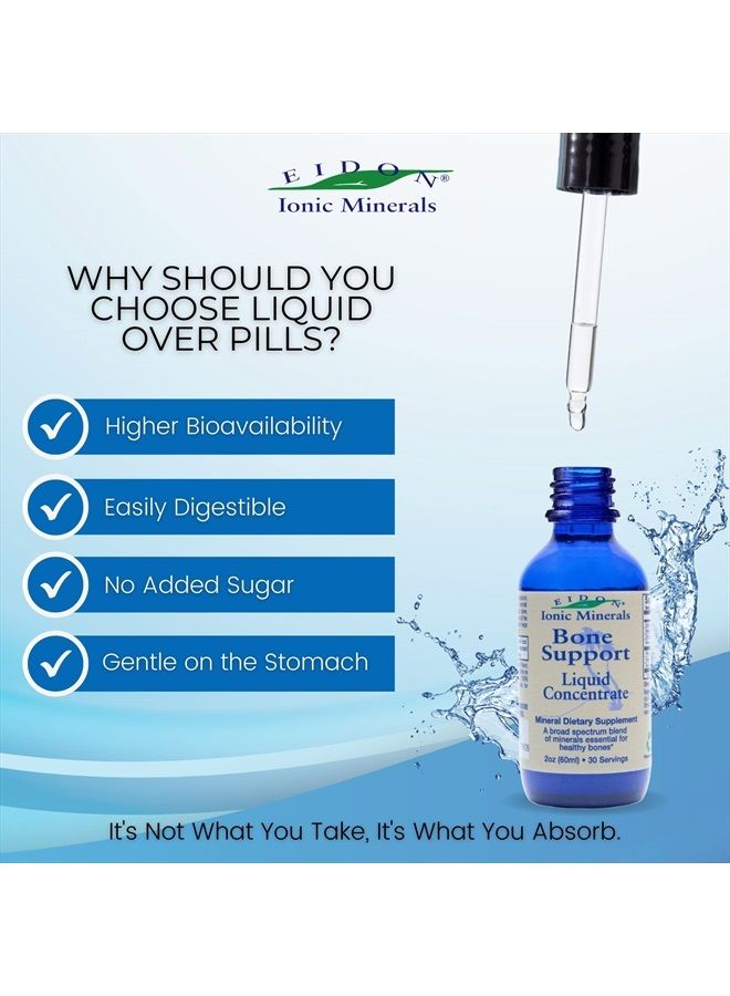 Eidon Ionic Minerals Eidon Mineral Bone Support Liquid Supplement - Contains All the Necessary Minerals for Bone Health, All-Natural, Bioavailable, Ionic, Vegan, Gluten-Free, No Preservatives or Additives - 2 Ounce Bottle - Image 3