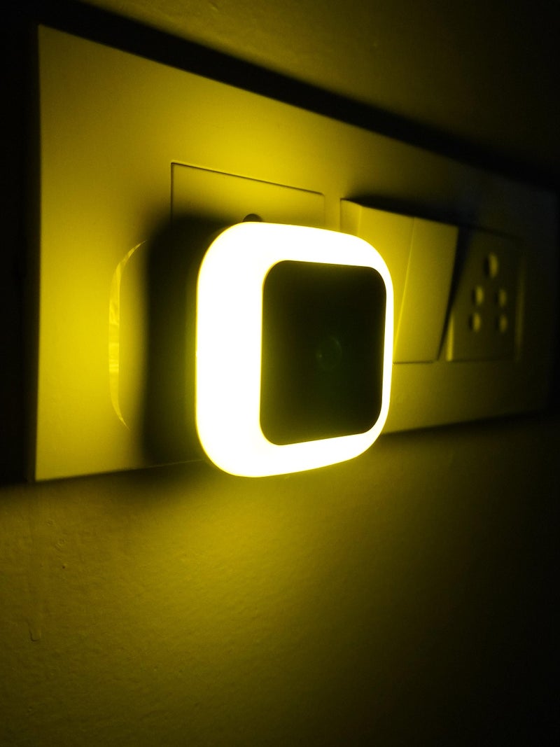 HOARD Sense Light 0.5W Automatic Sensor Smart LED Night Lamp (Yellow) Pack of 1 - Image 1