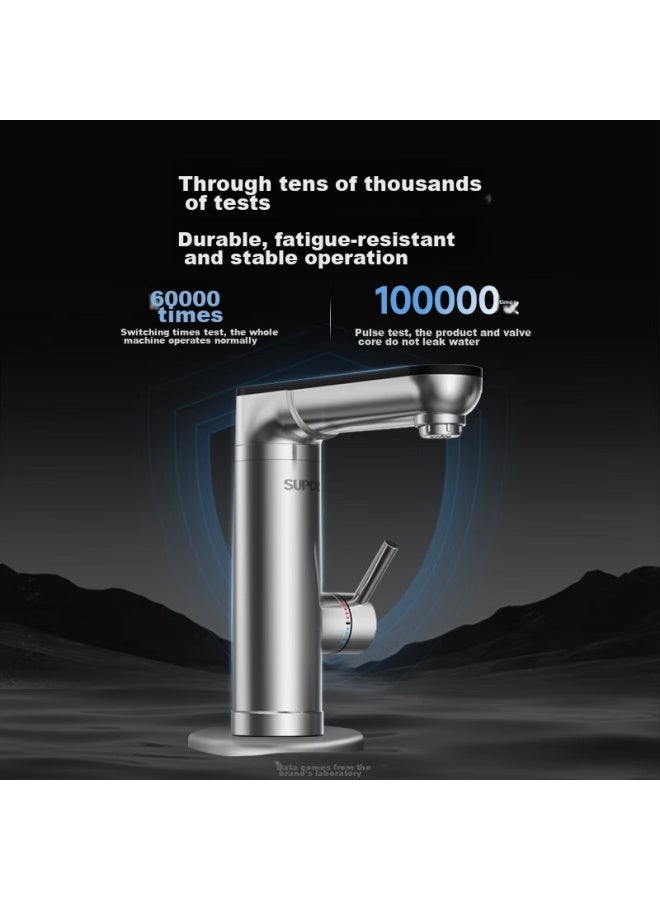 Supor Electric Smart Faucet, Stainless Steel Bathroom Sink Faucet, Instant Heating, Quick Heating, Small Kitchen Treasure, National Subsidy - Image 2