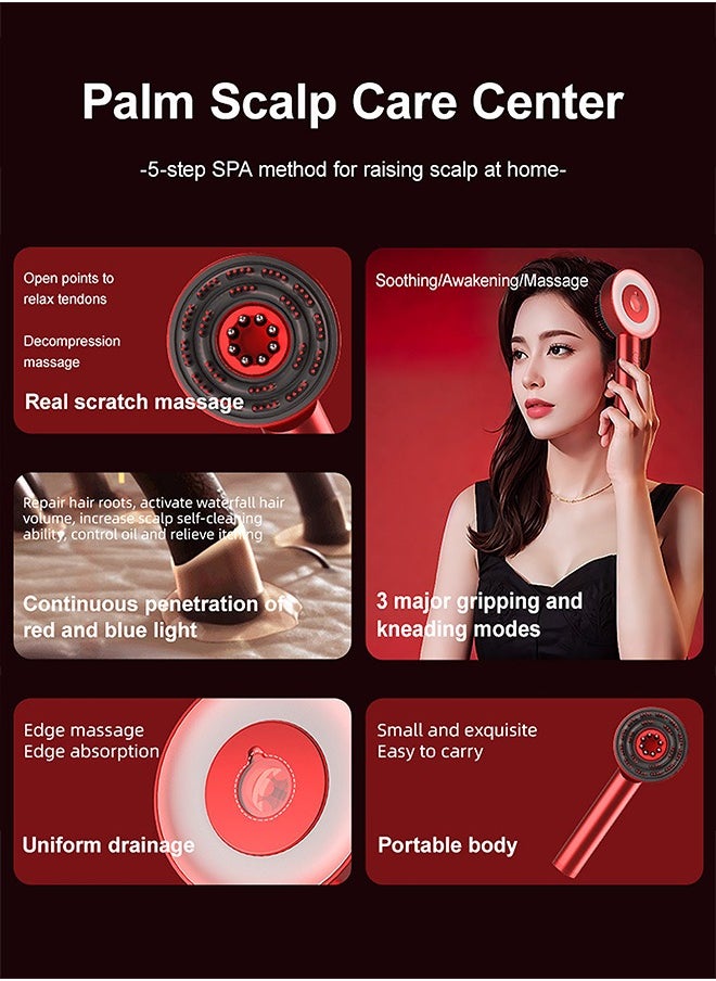 Generic Hair Brush Scalp Massaging Brush with Oil Applicator , Cordless Electric Massager for Scalp & Hair, Shiatsu Hair Scalp Massager, Waterproof,Electric Multifunctional Massage Comb, Portable Deep Massager For Hair & Head Relaxation at Home  - Image 3