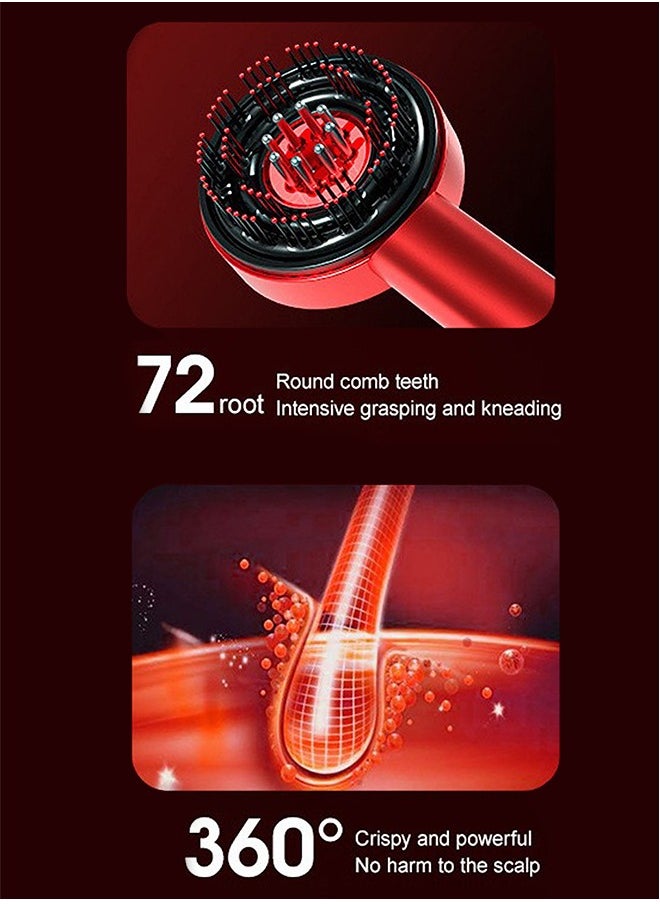 Generic Hair Brush Scalp Massaging Brush with Oil Applicator , Cordless Electric Massager for Scalp & Hair, Shiatsu Hair Scalp Massager, Waterproof,Electric Multifunctional Massage Comb, Portable Deep Massager For Hair & Head Relaxation at Home  - Image 5