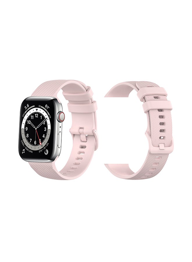 Perfii Matrix Silicon Replacement Band For Apple Watch Series 6/SE/5/4/3/2/1 Pink