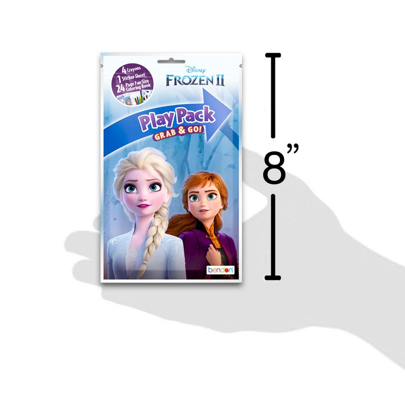 Bendon Set of 15 Full-Size Kids Play Packs Fun Party Favors Coloring Book Crayons Stickers (Disney Frozen) - Image 3