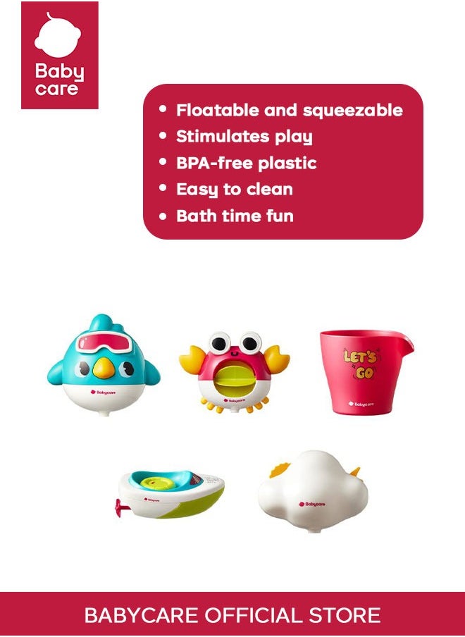Babycare Bath Toy Set - 5pcs  - Image 1
