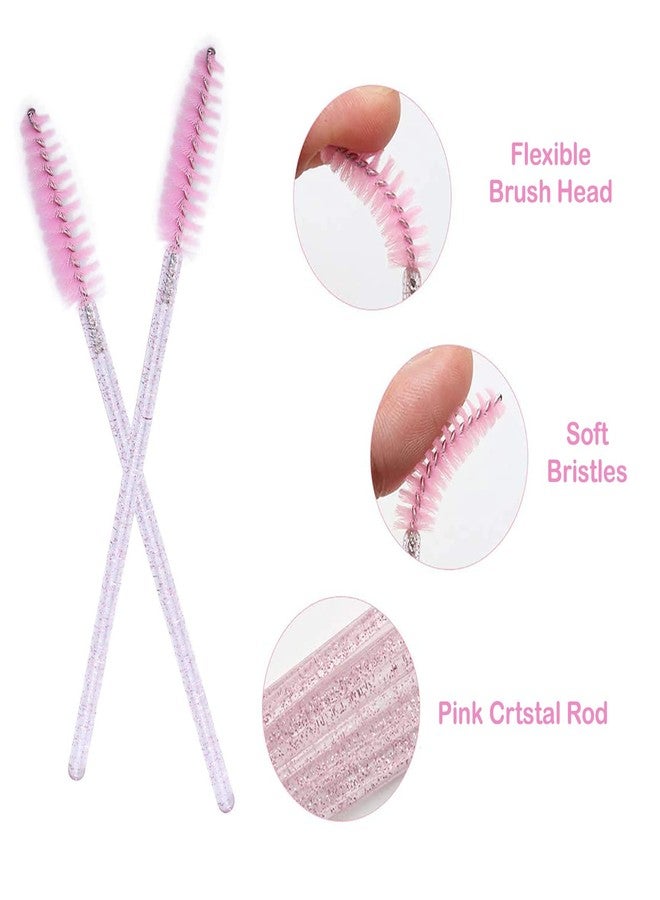 AKADO Eyelash Brush,Mascara Stick Makeup Brush Applicator Eyelash Extension Kit and Eyebrow Brush(Multicolor, Pack of 50pcs) - Image 3