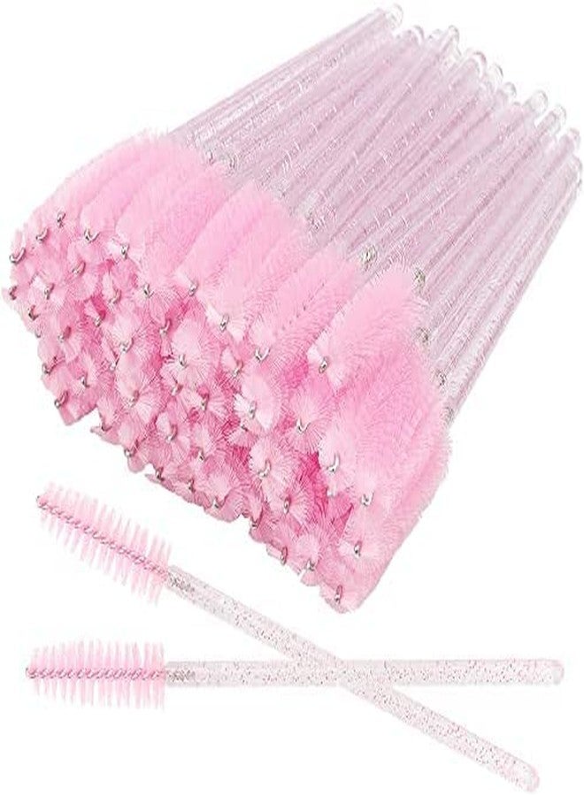 AKADO Eyelash Brush,Mascara Stick Makeup Brush Applicator Eyelash Extension Kit and Eyebrow Brush(Multicolor, Pack of 50pcs) - Image 1