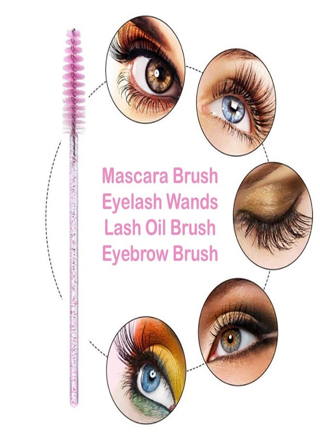 AKADO Eyelash Brush,Mascara Stick Makeup Brush Applicator Eyelash Extension Kit and Eyebrow Brush(Multicolor, Pack of 50pcs) - Image 2
