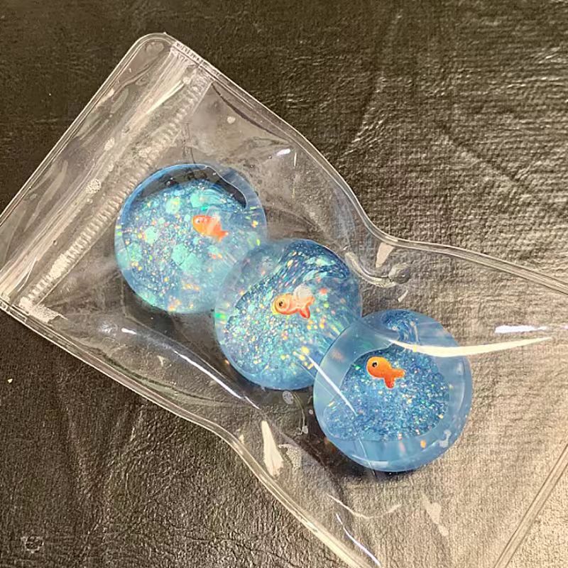 New Ocean Planet Goldfish Squishy Toy Stress Relief Toy Bag Decoration - Image 3