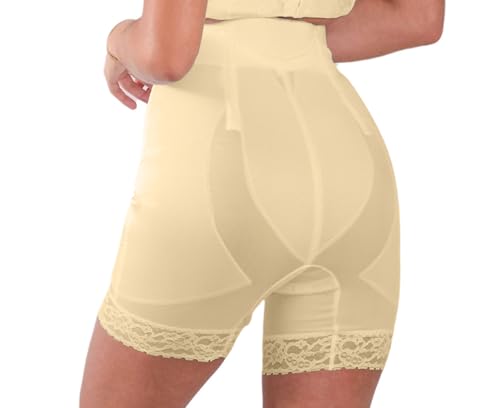 Rago 6206 - High Waist Long Leg Shaper | Made in USA | No Top Roll Waistband | Quality Material | Medium Control | Beige 6XL/42 - Image 2