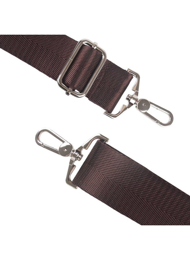 BOMKEE Shoulder Strap BOMKEE Universal Replacement Adjustable Bag Strap with 59 Inch Metal Swivel Hooks and Non-Slip Pad for Laptop Case Briefcase Messenger Bag Diaper Bag Camera Bag Travel Bag (Brown - Image 4