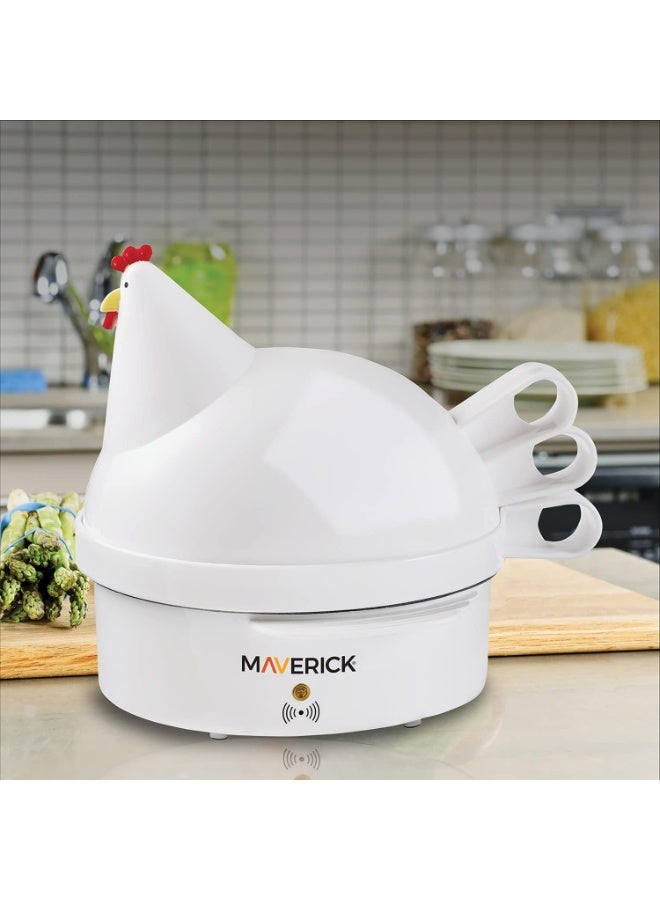 Maverick Maverick SEC-2 HENRIETTA HEN EGG COOKER | 7 Egg Capacity Electric Egg Maker for Hard, Soft & Poached Eggs  - Image 1