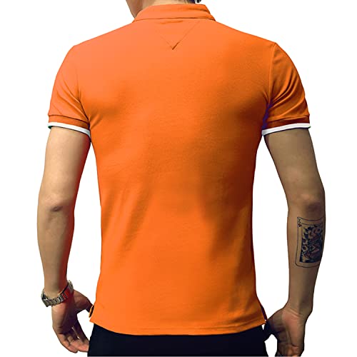 LOGEEYAR Mens Fashion Polo Henley Shirts Short/Long Sleeve Casual T-Shirts Slim Fit Cotton Polo Shirts for Men - Image 3