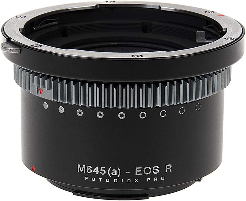 Fotodiox محول عدسة برو آيريس متوافق مع عدسات مامييا 645 AF/AF-D لكاميرات كانون RF-Mount - Image 1