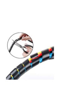KNP KNP Spiral Cable Wrap 15mm is designed for larger cable bundles providing robust protection and organization for various cables and hoses.  - Image 2