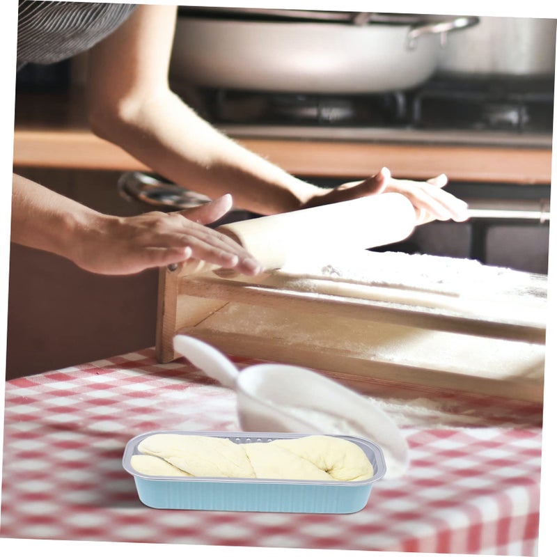Aluminum Foil Box Mold 20 Sets with Seals Lid for Lunch Takeout Food Storage - Image 3