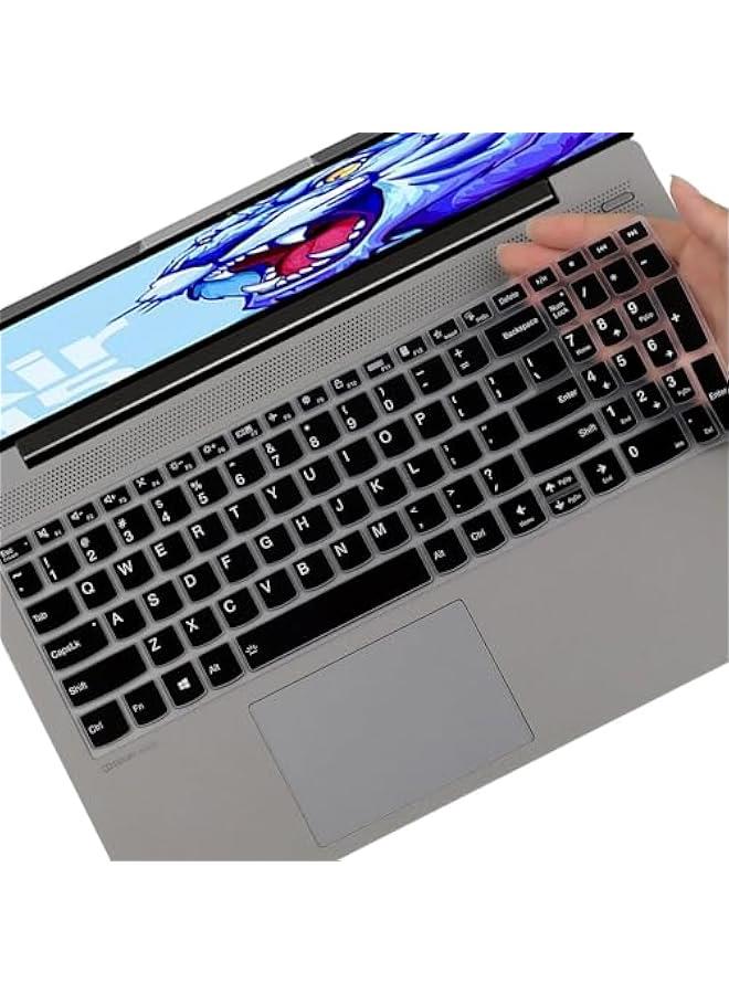 Arabest Black Keyboard Cover for Lenovo Yoga 7i 15.6 16, Ideapad 3/Idepad 3i/Ideapad 5/Ideapad 5 17.3, Flex 5 15.6, Slim 7 15, ThinkBook 15P G4 -Protect your laptop now! - Image 1