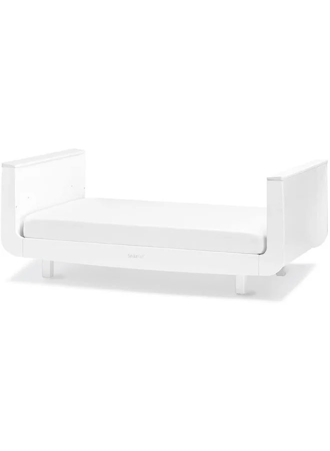 Snuz Snüz Kot Mode Convertible Infant / Toddler Cot Bed, Converts To Toodler And Junior Bed , Suitable From Birth To 10 Years, 120 X 81 X 25.5 Cm - White