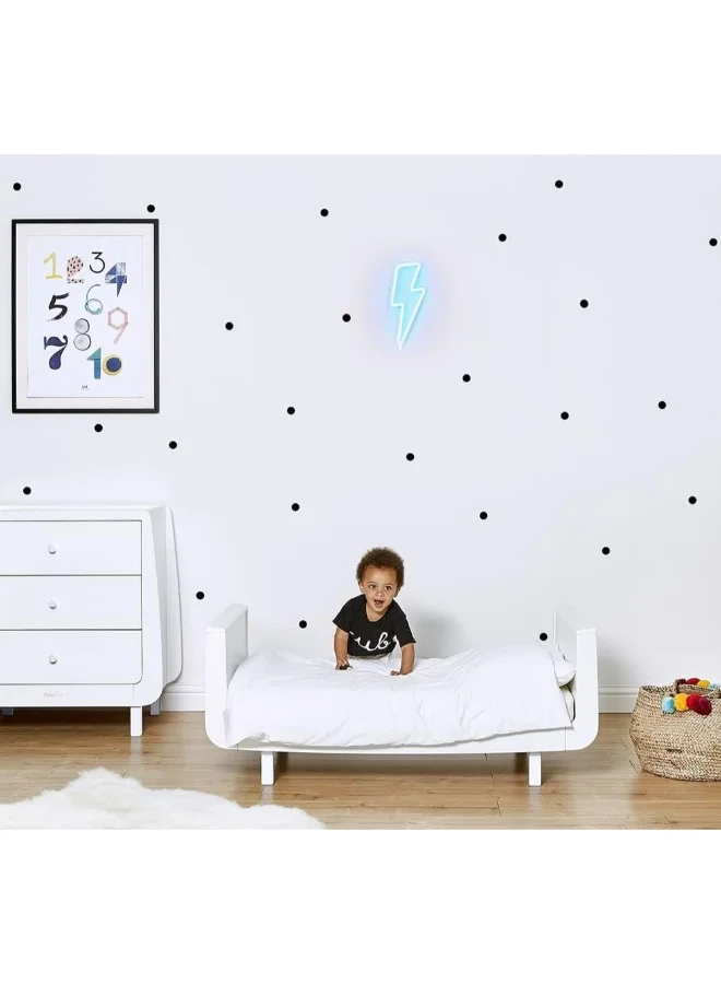Snuz Snüz Kot Mode Convertible Infant / Toddler Cot Bed, Converts To Toodler And Junior Bed , Suitable From Birth To 10 Years, 120 X 81 X 25.5 Cm - White