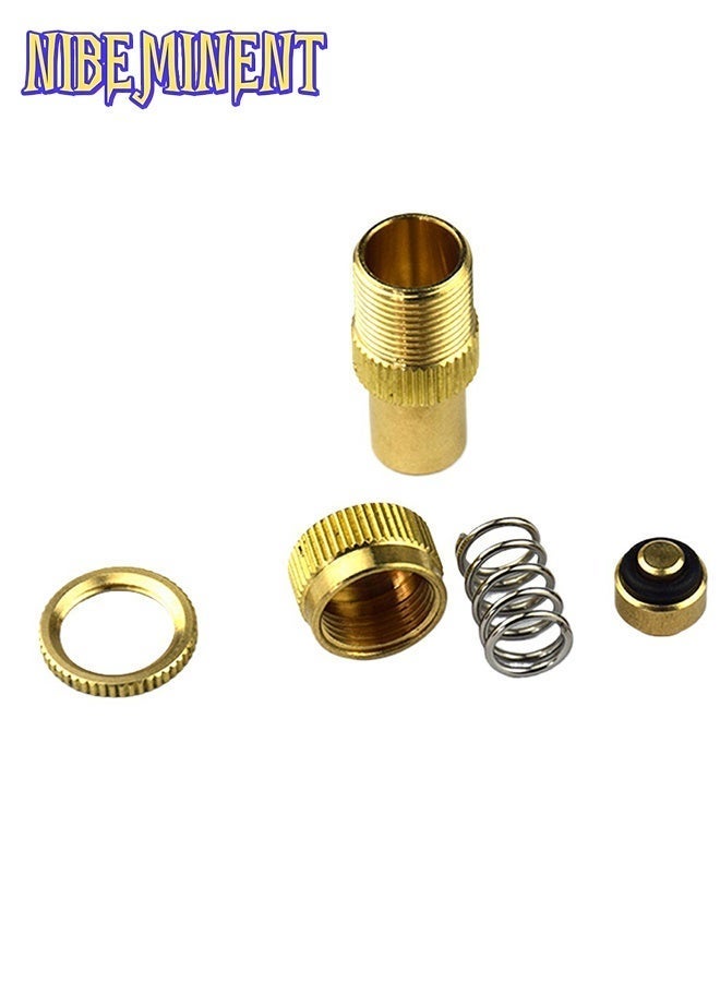 NIBEMINENT 4PCS Automatic Tire Deflator, Brass Adjustable Tire Deflator Kit, Universal 6-30 PSI Preset Air Down Tire Deflators Offroad Accessories, Fits Most Car, Truck, ATV, Truck - Image 3